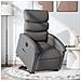 Poltrona Alzapersona Reclinabile Elettrica Grigio Scuro Tessuto - Foto miniatura 2