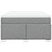 Giroletto a Molle con Materasso Grigio Chiaro 140x200cm Tessuto - Foto miniatura 4