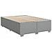 Giroletto a Molle con Materasso Grigio Chiaro 140x200cm Tessuto - Foto miniatura 5