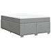 Giroletto a Molle con Materasso Grigio Chiaro 140x200cm Tessuto - Foto miniatura 9