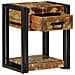 Comodini 2 pz 40x35x50 cm Legno massello recuperato - Foto miniatura 4