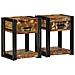 Comodini 2 pz 40x35x50 cm Legno massello recuperato - Foto miniatura 5