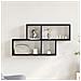 Mobile sospeso in rovere nero 76x15x53 cm realizzato in legno ingegnerizzato - Foto miniatura 4