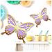 Adesivi Murali Farfalle 3d Decorativi Oro E Viola 72 Pezzi - Foto miniatura 1