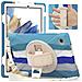 Custodia Per Samsung Galaxy Tab A 8.0"" Con Tracolla Blu - Foto miniatura 1