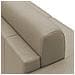 Chris Divano Letto Angolare Con Penisola In Simil Cotone T13 Beige - Foto miniatura 4