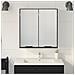 Mobile da bagno  - Rovere Nero, 64x20x66.5 cm, Realizzato in legno ingegnerizzato - Foto miniatura 4