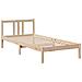 Letto Libreria senza Materasso 90x190 cm Legno Massello Pino - Foto miniatura 8