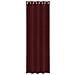 Tende con tende 2 pcs Rosso vino 140 x 245 cm Velluto - Foto miniatura 4