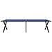 Letto da campeggio pieghevole 2 pcs Blu Tessuto Oxford - Foto miniatura 7