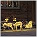 Renne LED 3 pcs Bianco caldo Tessuto - Foto miniatura 3