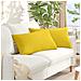 Cuscini da Divano 2 pcs Giallo Chiaro 80 x 40 cm Tessuto - Foto miniatura 2