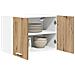 Armadio pensile Riga Rovere Artigiano e Bianco 60 x 31 x 40 cm - Foto miniatura 3