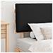 Letto con Testiera Rivestita Nero 75 x 190 cm Pino massello - Foto miniatura 3