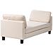 Chaise Longue Archiane Tessuto Bianco Sporco - Foto miniatura 4