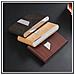Portasigarette A Ribalta In Pelle Pu Con Grana Del Legno - Contiene 7 Sigarette King Size Black - Foto miniatura 7