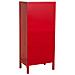 Mobiletto In Legno Con 4 Cassetti E 2 Ante Rosso 60x40x140h Cm - Foto miniatura 4