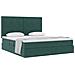 Letto con contenitore e materasso Verde Scuro 160 x 200 cm - Foto miniatura 3