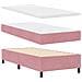 Letto a molle con materasso Rosa 100 x 200 cm Velluto - Foto miniatura 5