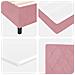 Letto a molle con materasso Rosa 100 x 200 cm Velluto - Foto miniatura 9