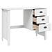 Scrivania con Cassetti con cassetto Bianco 100 x 45 x 74 cm - Foto miniatura 4