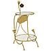 Tavolino Vkh803-oro-metallo-40x40x78 Cm - Foto miniatura 1