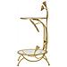 Tavolino Vkh803-oro-metallo-40x40x78 Cm - Foto miniatura 3