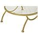 Tavolino Vkh803-oro-metallo-40x40x78 Cm - Foto miniatura 6