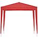 Tenda Party 250 x 250 x 240 cm Rosso PE e Acciaio - Foto miniatura 4