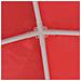 Tenda Party 250 x 250 x 240 cm Rosso PE e Acciaio - Foto miniatura 7