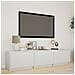 Mobile TV con LED Bianco 165 x 34 x 40 cm Legno ingegnerizzato - Foto miniatura 2