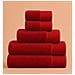 Set Asciugamani in Spugna - L’Eccellenza nel Tuo Bagno | SOFFICE - TRUE RED / ROSSO - Foto miniatura 1
