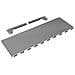Ripiano Grigio Per Scaffali Lineari A Doghe Neri - 100x33 Cm - Foto miniatura 1