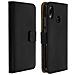 Custodia Huawei P20 Lite In Pelle Portafoglio Sportellino Cover Silicone Nera - Foto miniatura 1