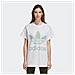 T-shirt Donna Trefoil Oversize - Taglia: 38 - Colore: Bianco Blu - Foto miniatura 1