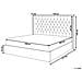 Letto Imbottito In Velluto Beige Con Contenitore 160 X 200 Cm Lubbon - Foto miniatura 5