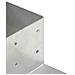 Connettore Per Pali A Forma Di L In Metallo Zincato 81x81 Mm - Foto miniatura 5