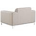 Set 2 Poltrone Con Rivestimento In Tessuto Beige E Struttura Bianca Rovigo - Foto miniatura 9