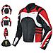 Giacca Moto Tessuto Cordura Manica Staccabile Racing Sport Touring Rosso Xxl - Foto miniatura 1