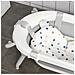 Vaschetta Bagnetto Pieghevole Per Bambini 0-3 Anni Con Indicatore Di Temperatura E Cuscino, 81.5x50.5x23.5cm, Bianco - Foto miniatura 8