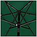 Ombrellone a 3 Livelli con Palo in Alluminio Verde 2,5 m - Foto miniatura 2