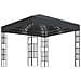 Gazebo con Stringa di Luci LED 3x3 m Antracite - Foto miniatura 1