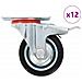 Ruote Girevoli 12 pz 75 mm - Foto miniatura 1