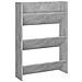 Scarpiera a Muro Grigio Cemento 60x18x90cm in Legno Multistrato - Foto miniatura 2