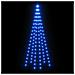 Albero di Natale Pennone Blu 108 LED 180 cm - Foto miniatura 5