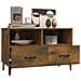 Mobile Porta Tv Rovere Fumo 80x36x50 Cm In Legno Multistrato - Foto miniatura 5
