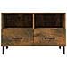 Mobile Porta Tv Rovere Fumo 80x36x50 Cm In Legno Multistrato - Foto miniatura 6