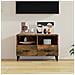 Mobile Porta Tv Rovere Fumo 80x36x50 Cm In Legno Multistrato - Foto miniatura 1