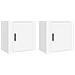 Comodini A Muro 2 Pz Bianchi 50x36x47 Cm - Foto miniatura 2