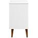 Comodino Bianco 40x35x65 Cm In Legno Massello Di Pino - Foto miniatura 6
